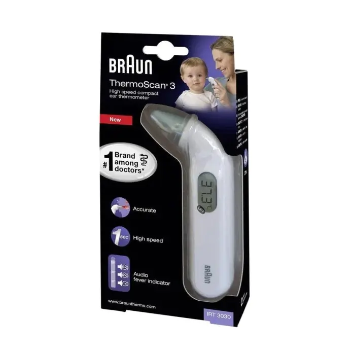 Braun Thermoscan 3 Ear Thermometer IRT 3030